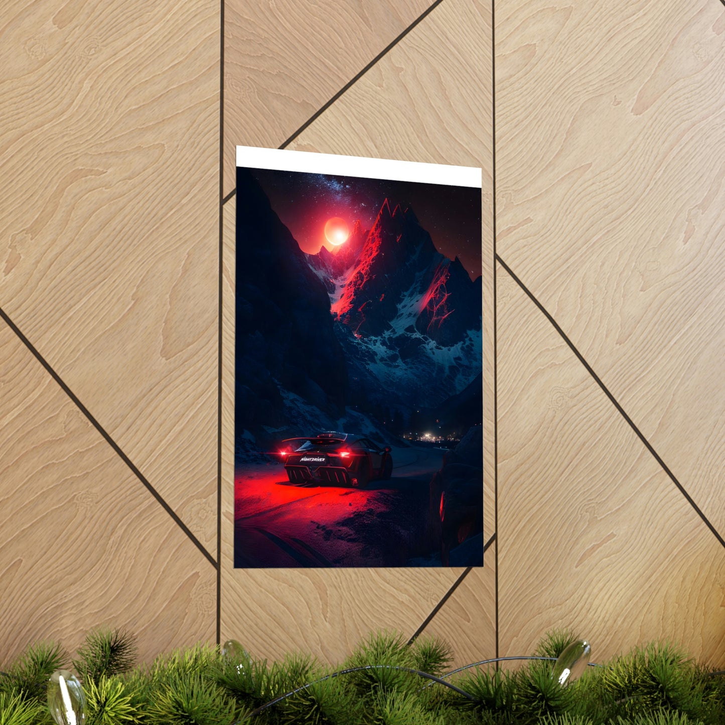 Nightdriver Red Moon Posters