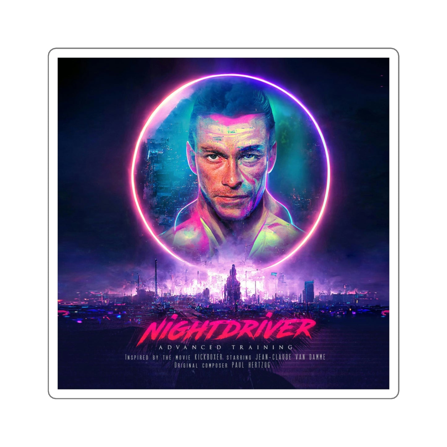 Nightdriver - Advanced Training (Square Stickers)