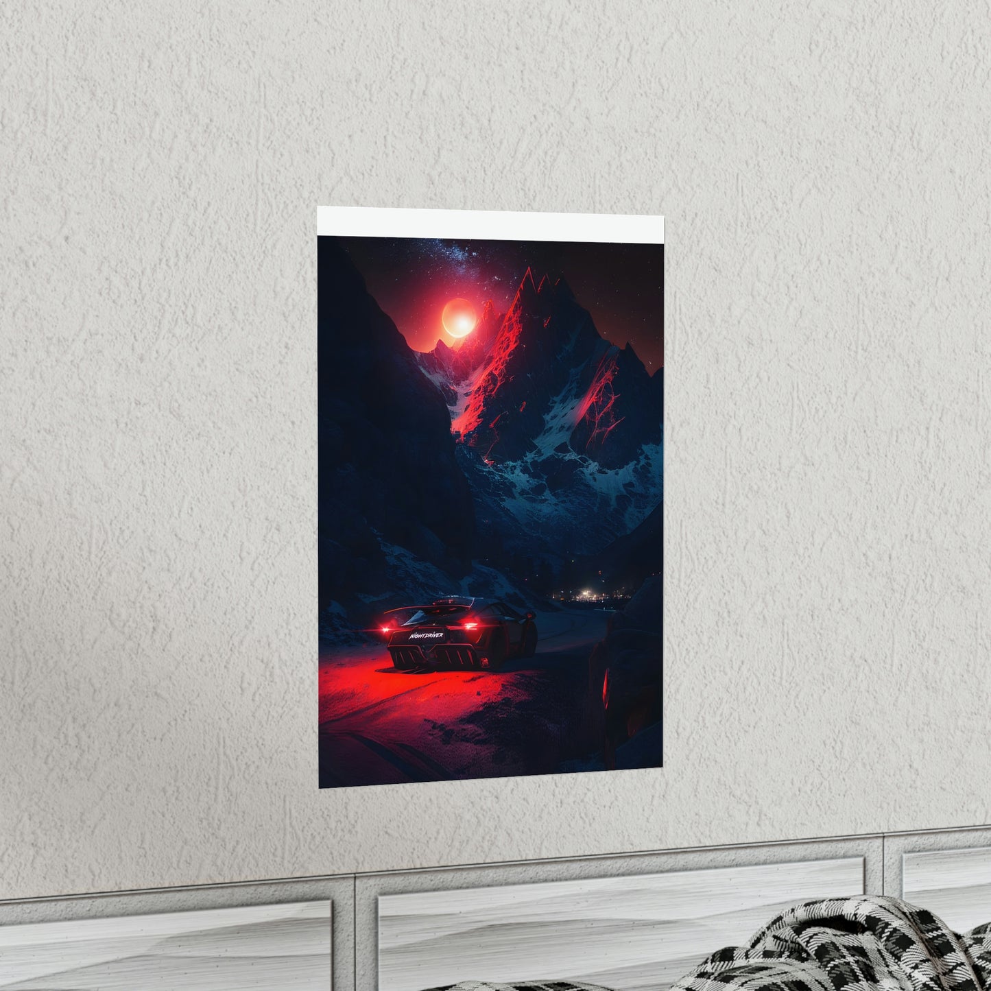 Nightdriver Red Moon Posters