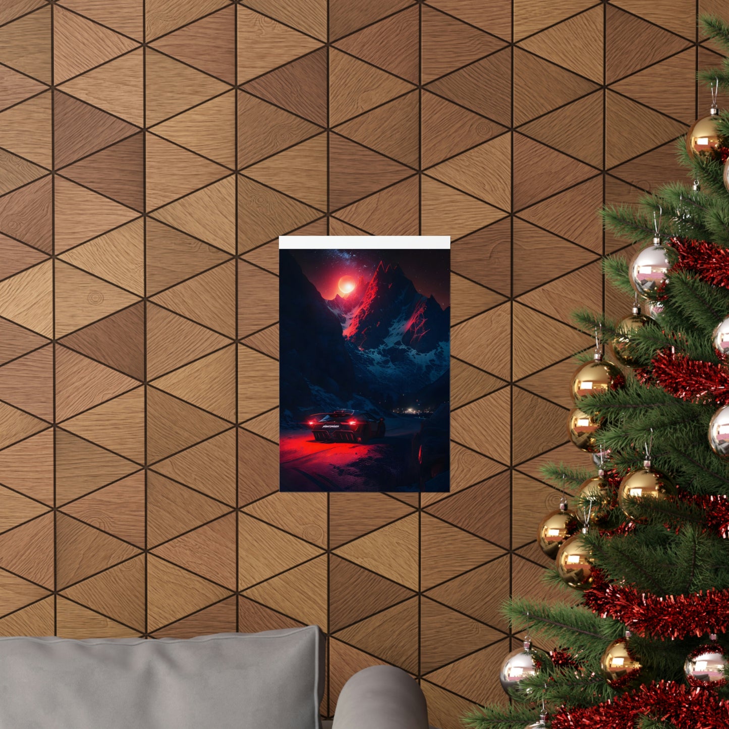 Nightdriver Red Moon Posters