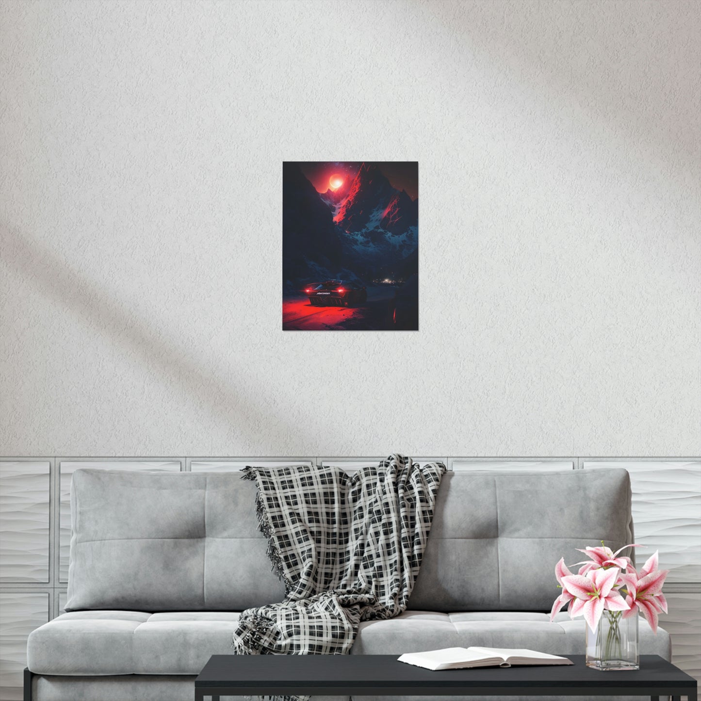 Nightdriver Red Moon Posters