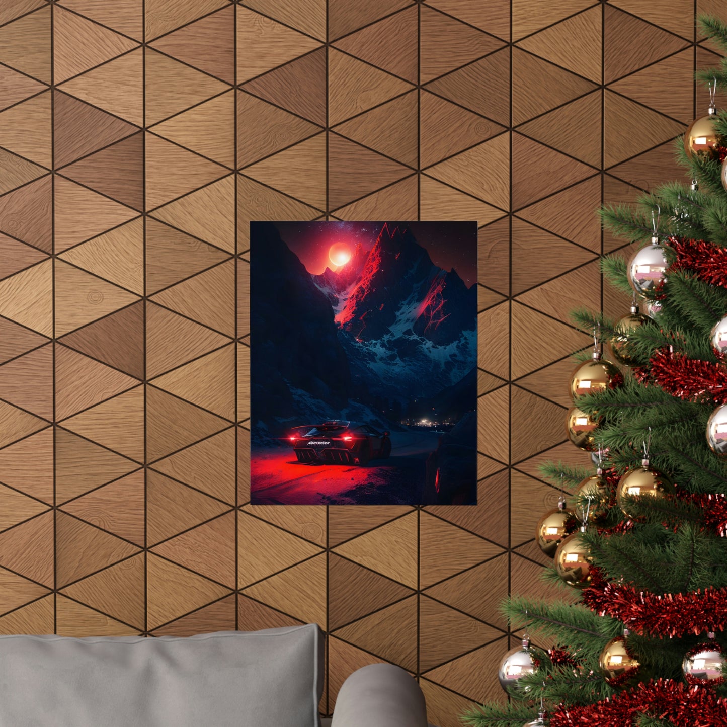 Nightdriver Red Moon Posters